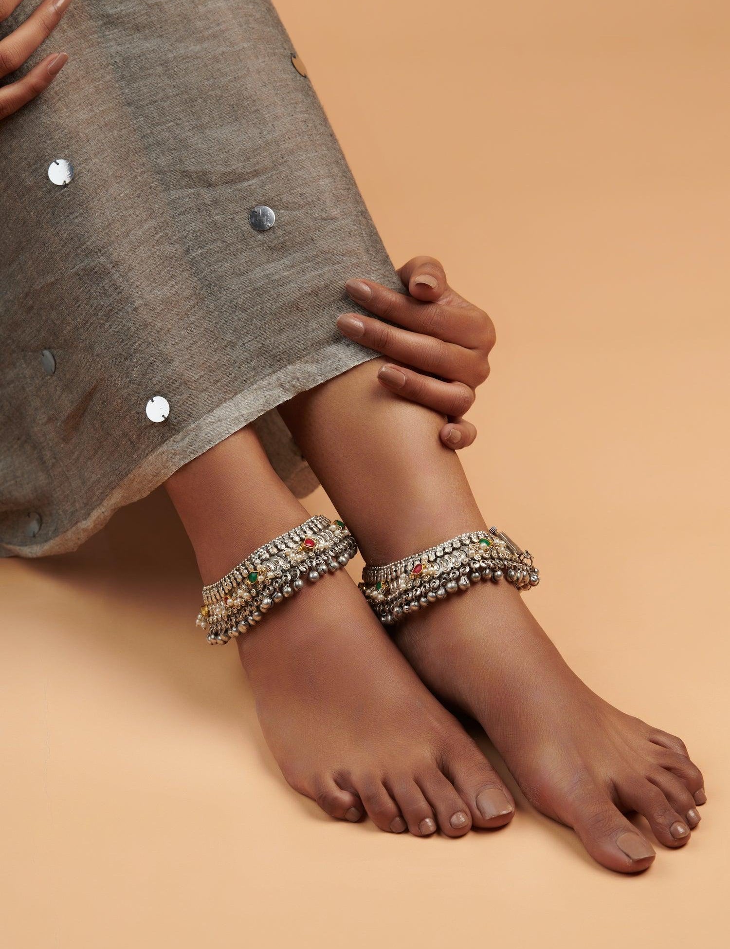 Oxidised Ghungroo Payal