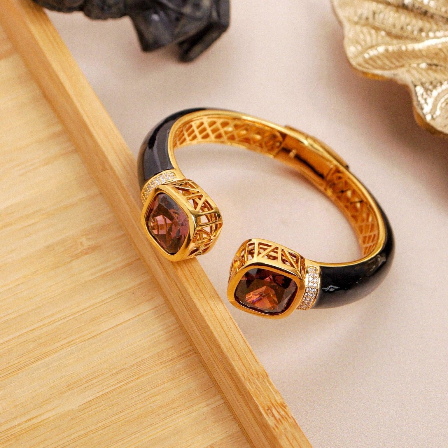 Red Enamel Kada Bracelet