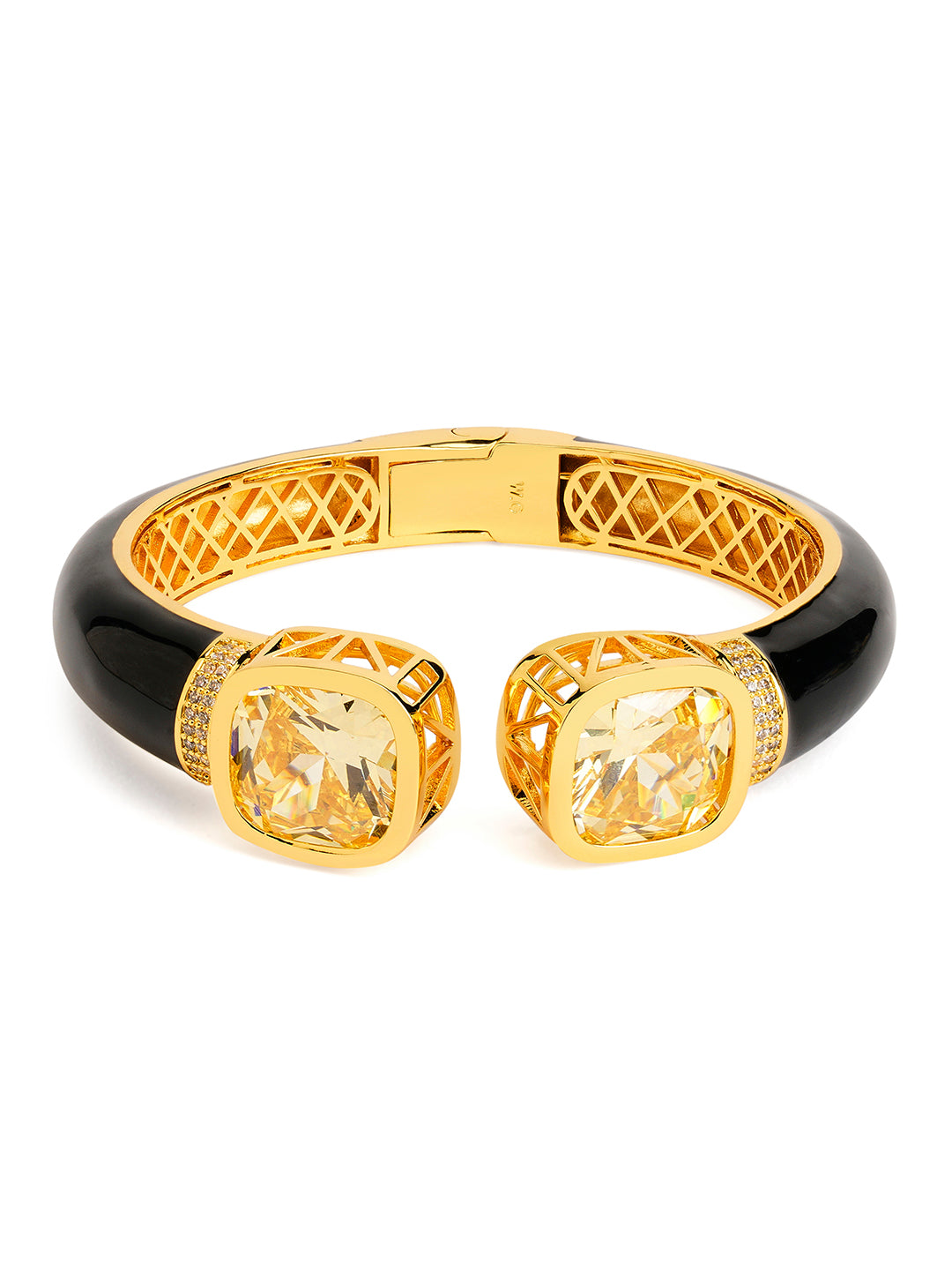3.84 Carat Pave Diamond Bracelet in 14K Yellow Gold - Filigree Jewelers