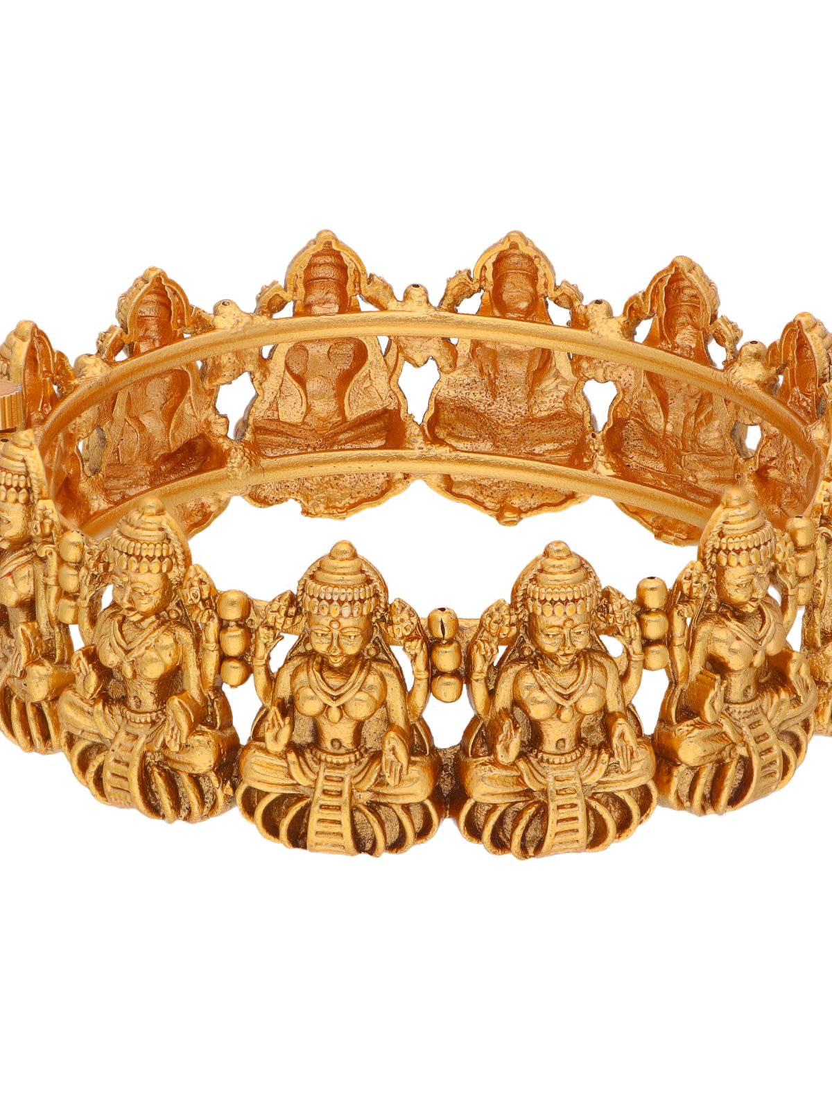 22K Gold Plated Enchanting Laxmi Goddess Bangle 