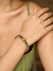 Meiraa Emerald Symphony Bangle