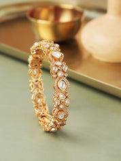 Meiraa Gleaming Kundan Bangle