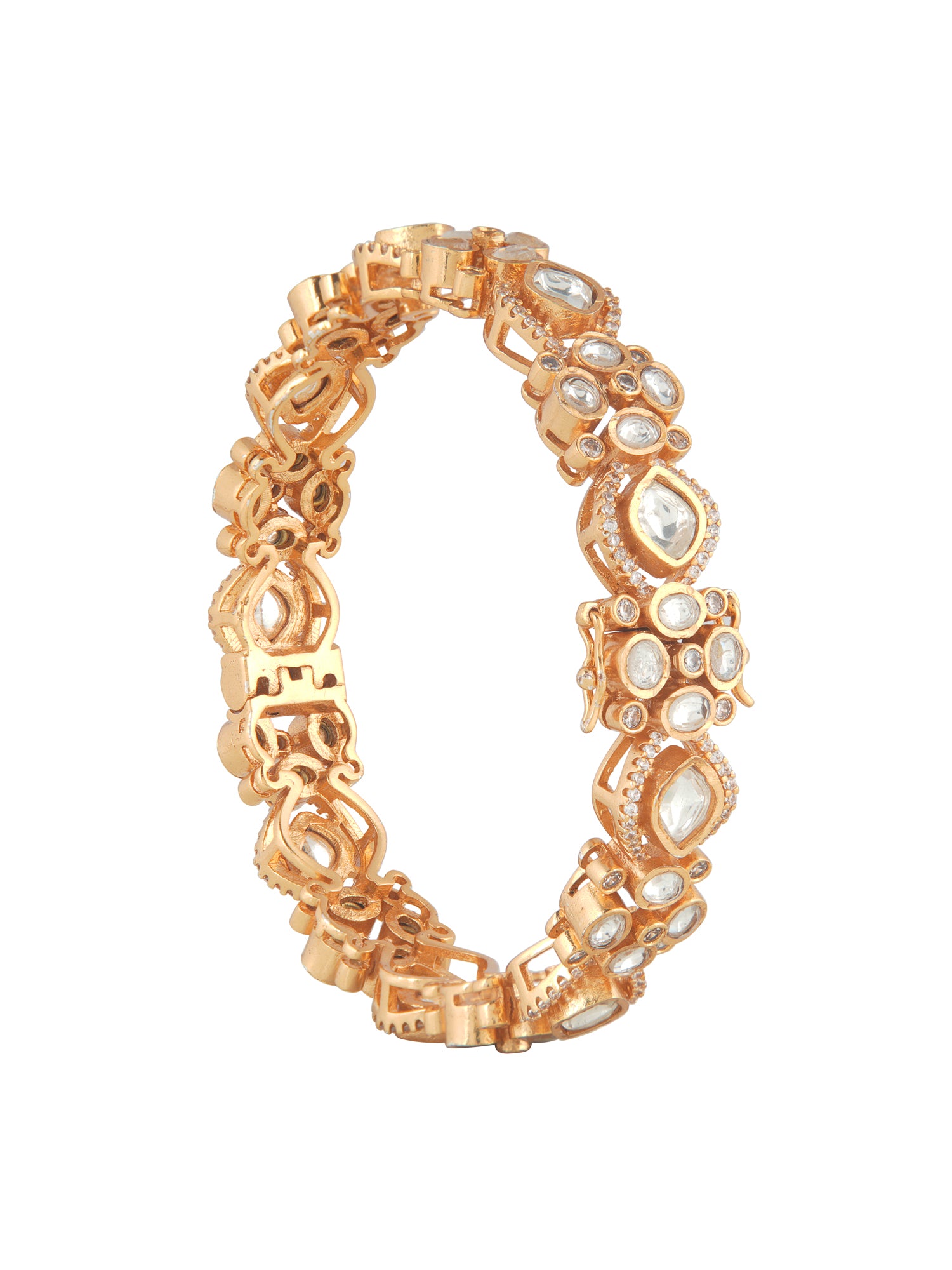 Meiraa Gleaming Kundan Bangle