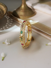 Spring of Colour Jadau Bangle