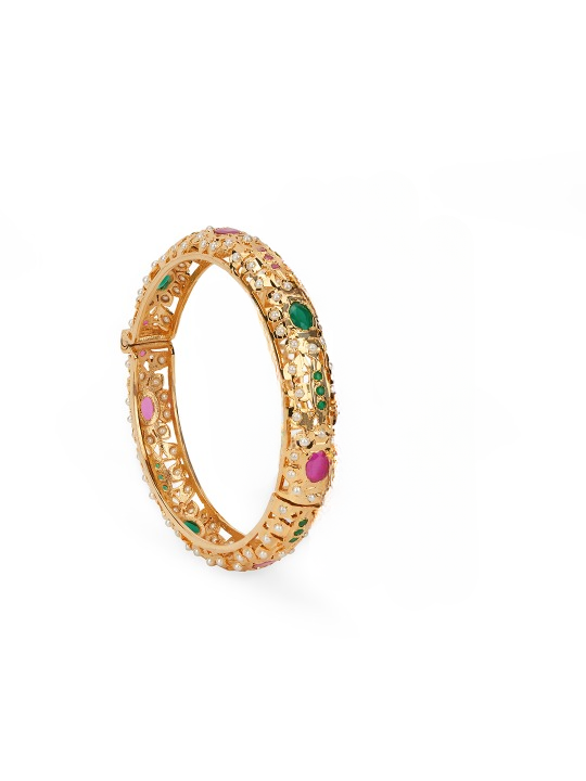Spring of Colour Jadau Bangle