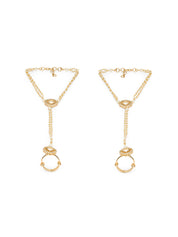 Minimal Pearly Kundan Hathphool