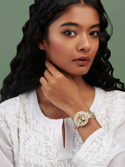 The Gypsy Kamal and Pearls Cuff - Curio Cottage The Gypsy Kamal and Pearls Cuff