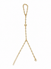 Glimmer & Gold Hand Chain