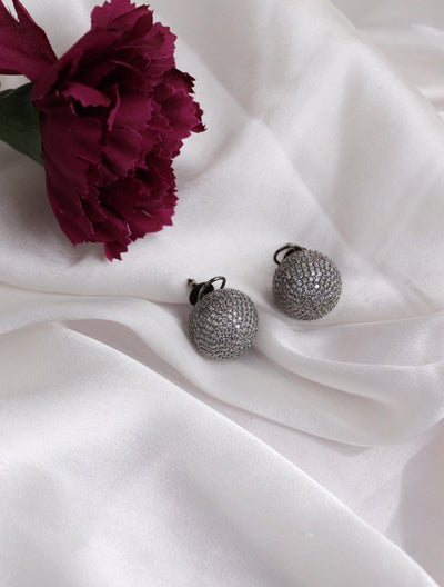  Cubic Zirconia Glint Diamante Drop Stud Earrings