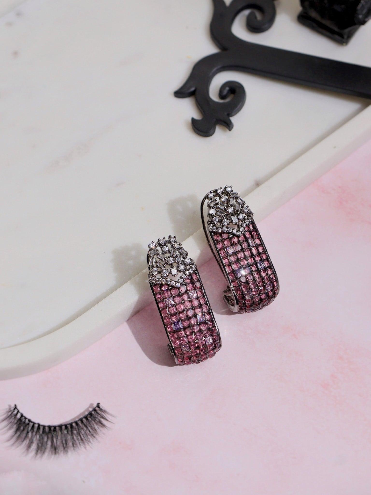 Blush Burst CZ Stud Earrings 