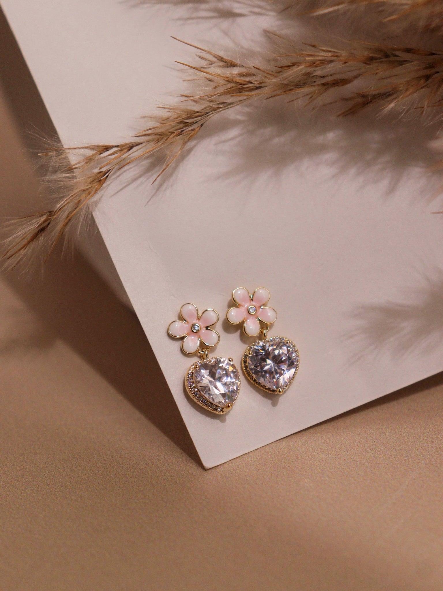 Blossom Pink Stud Earrings 