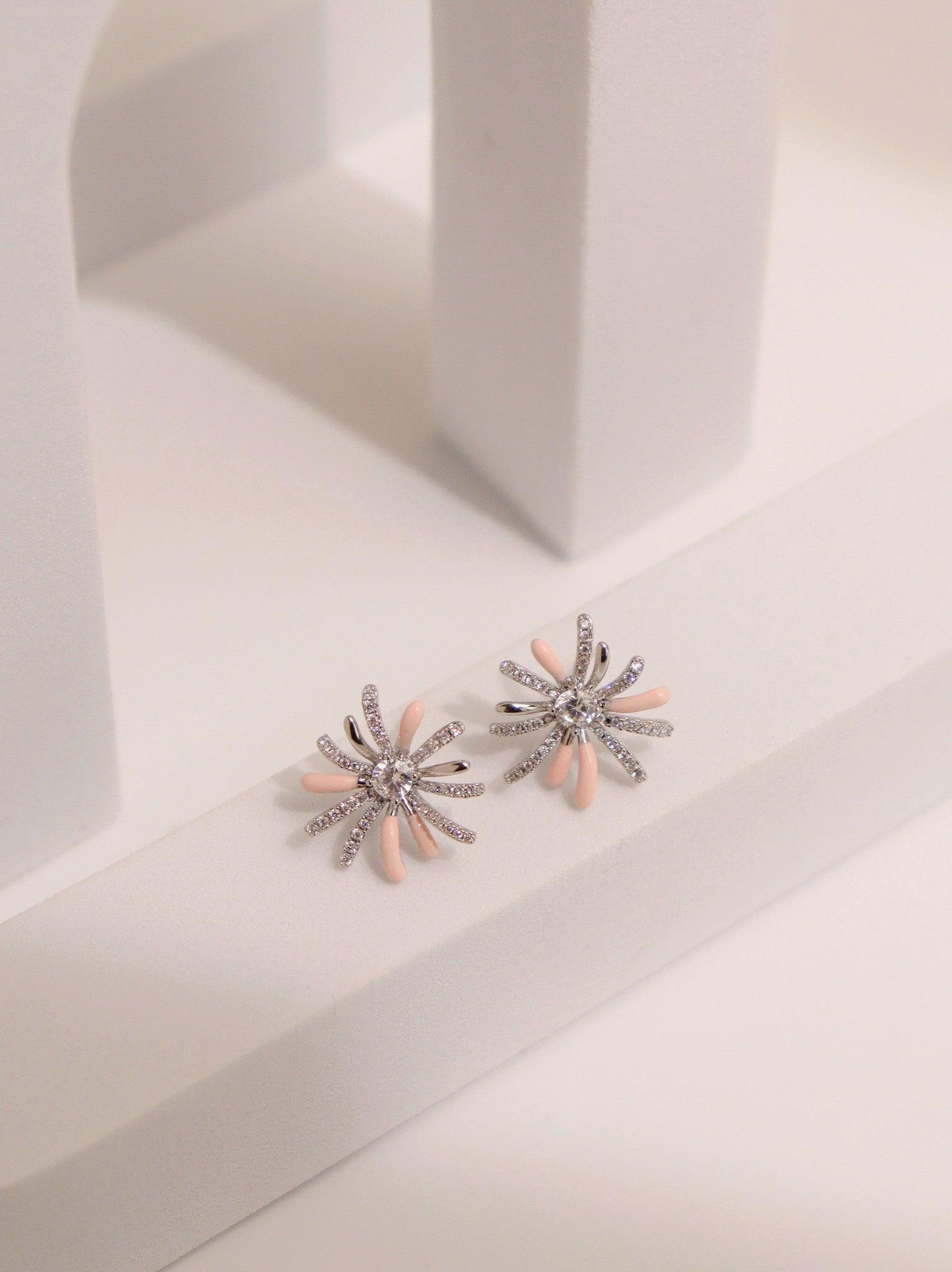 Blush Burst Stud Earrings 