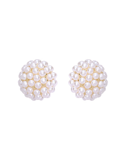 Pearl Cluster Earrings 