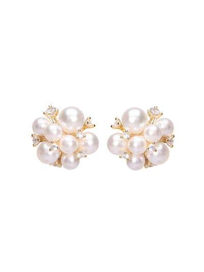 Pearl Bubble Stud Earrings 