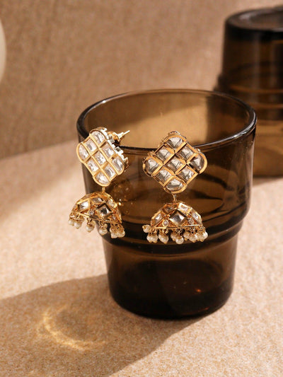  Qubes of Kundan The Zoya Jhumki Earrings