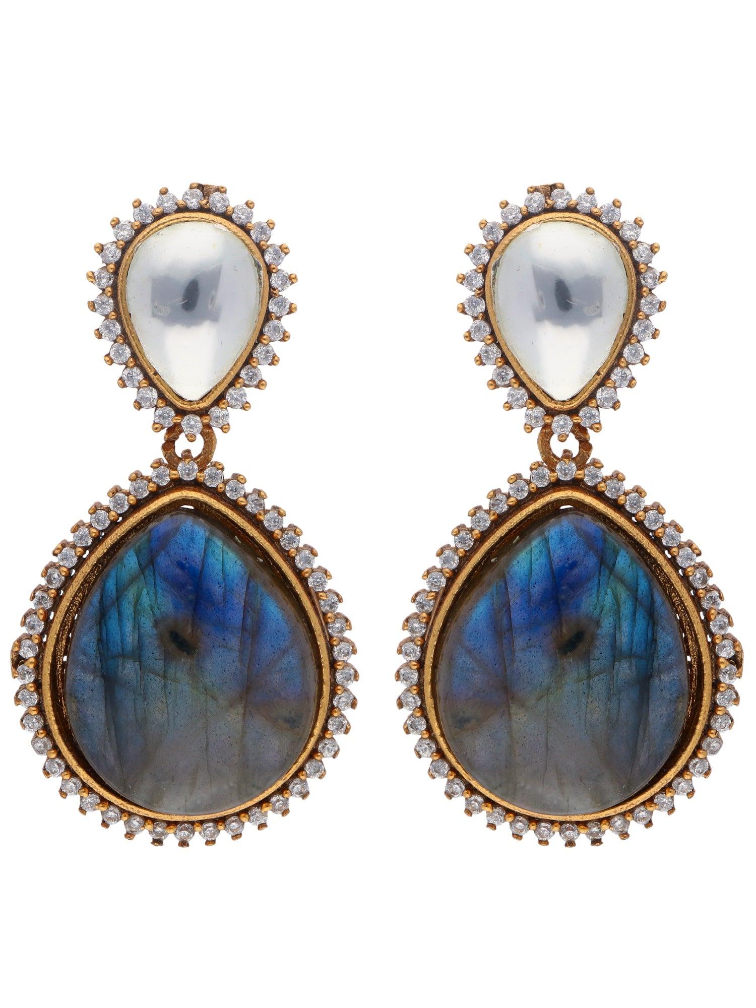 The Zoya Labradorite Dangler Earrings 