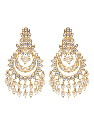 The Zoya Layers of Kundan Chandbali Earrings 