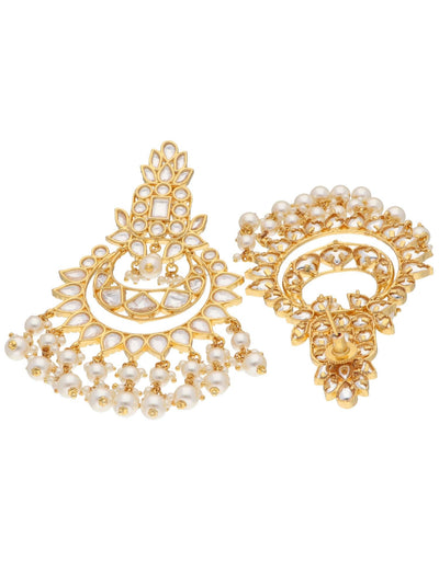 The Zoya Layers of Kundan Chandbali Earrings 