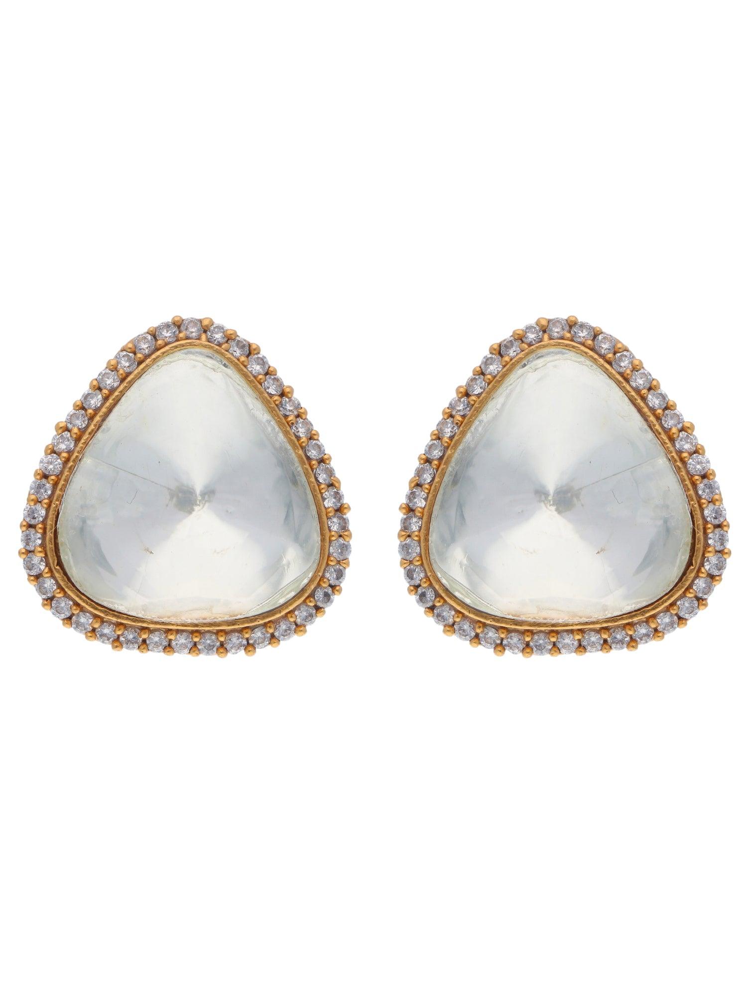 The Zoya Oversized Kundan Studs 