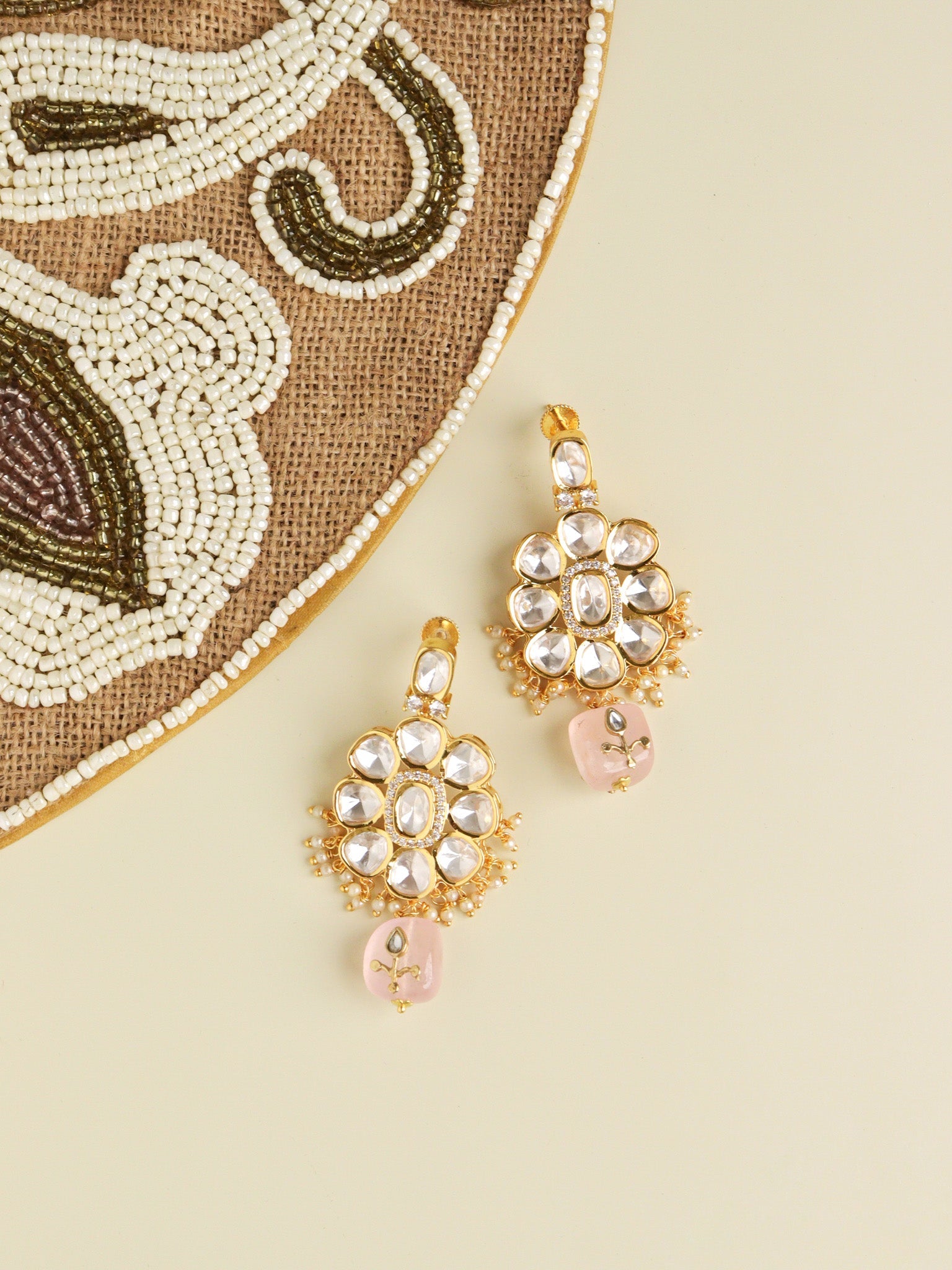  The Zoya Floral Drop Dangler Earrings
