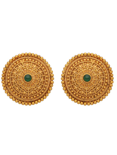 TFC Twirl Gold Plated Stud Earrings