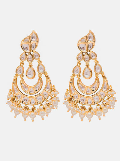 22 KT Gold Plated Regal Radiance Earring Ensemble 