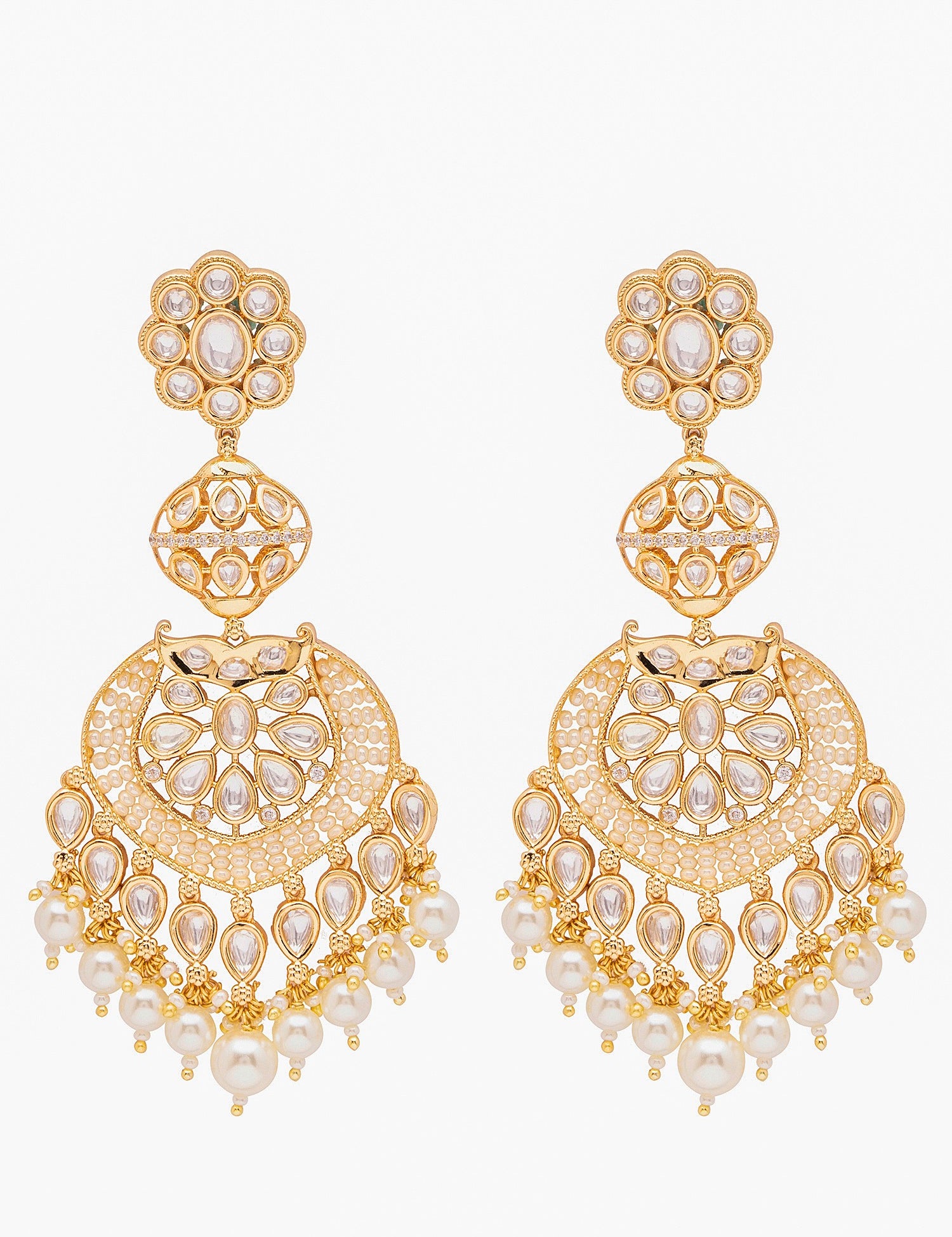 Kundan Dangler Earrings