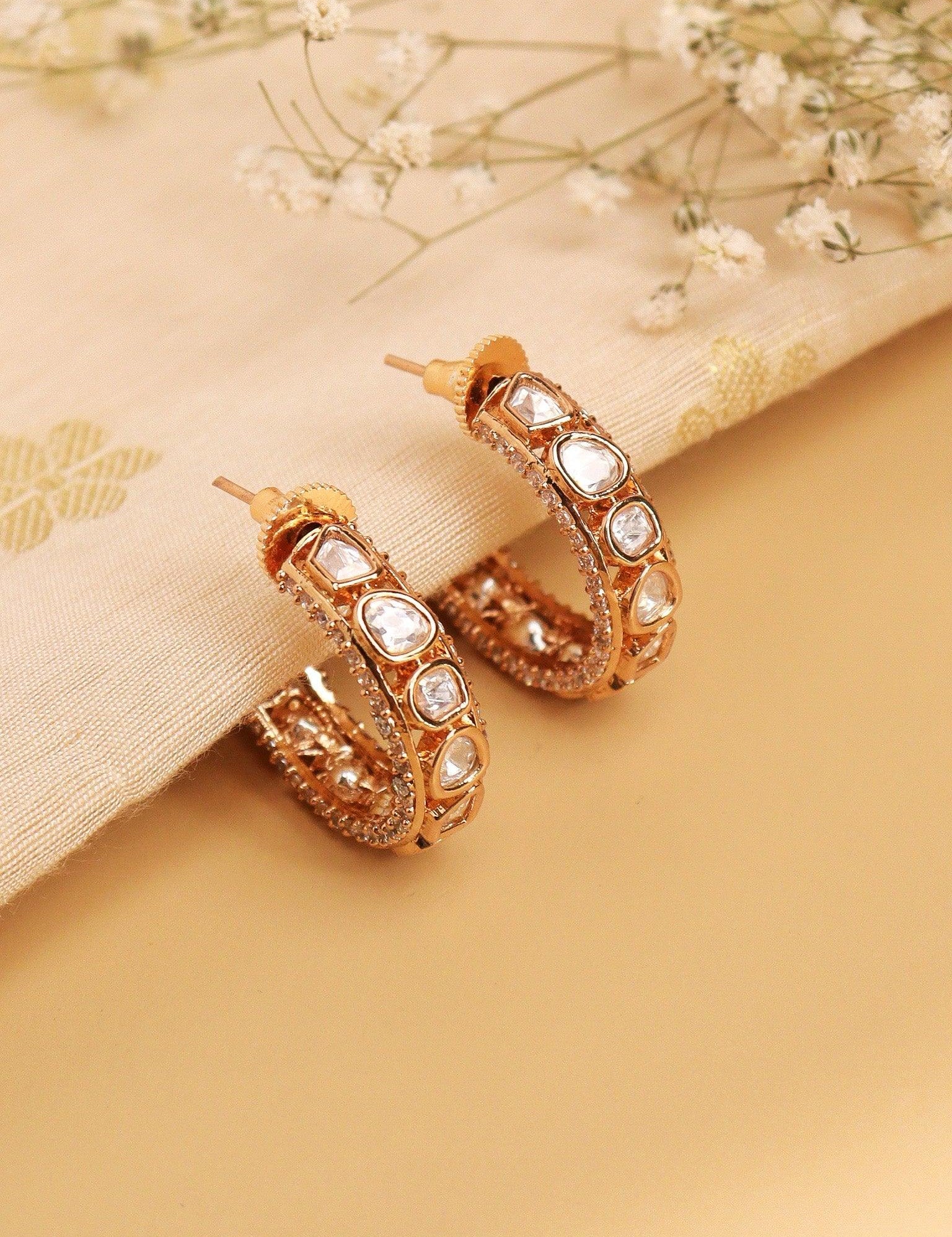 Hoop Polki Earrings