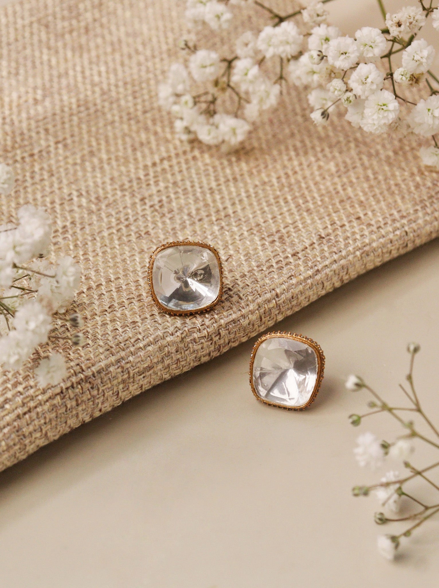 Meiraa Uncut Polki Studs