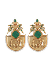 Gilded Tusker Dangler Earrings