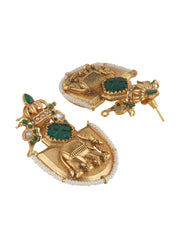 Gilded Tusker Dangler Earrings