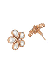 Meiraa Polki Floral Stud Earrings