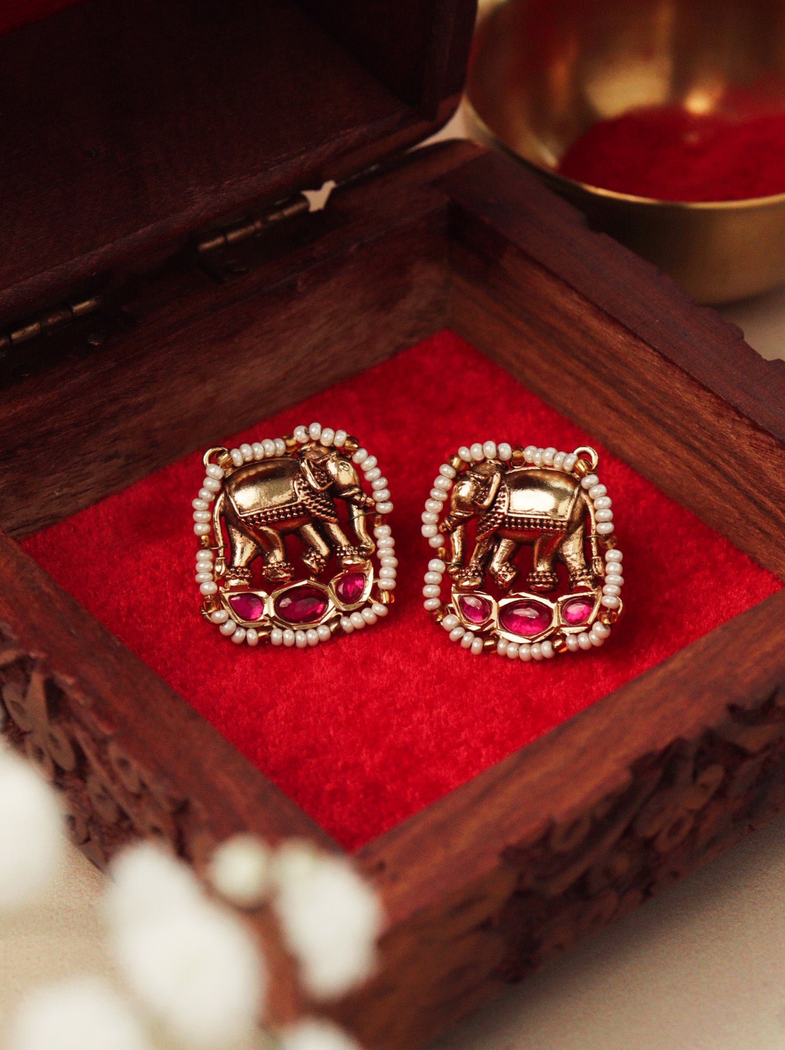 Divine Tusker Stud Earrings