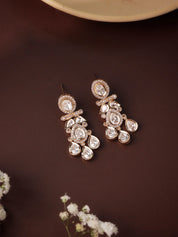 Meiraa Gleaming Kundan Dangler Earrings
