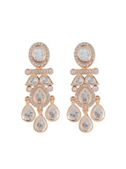 Meiraa Gleaming Kundan Dangler Earrings