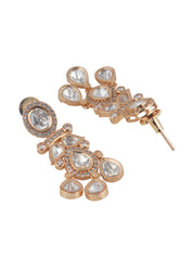 Meiraa Gleaming Kundan Dangler Earrings