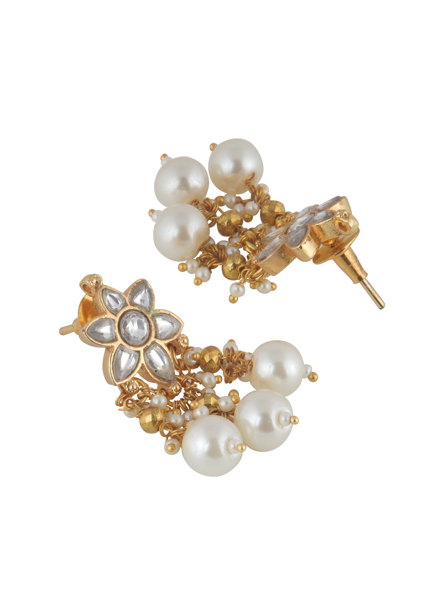 Meiraa Blooming Star Polki Earrings