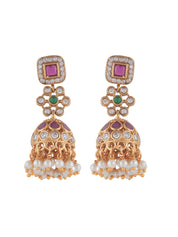 Meiraa Petite Ruby Studded Jhumki