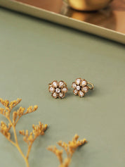 Floral Kundan Ear Cuff