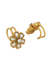 Floral Kundan Ear Cuff