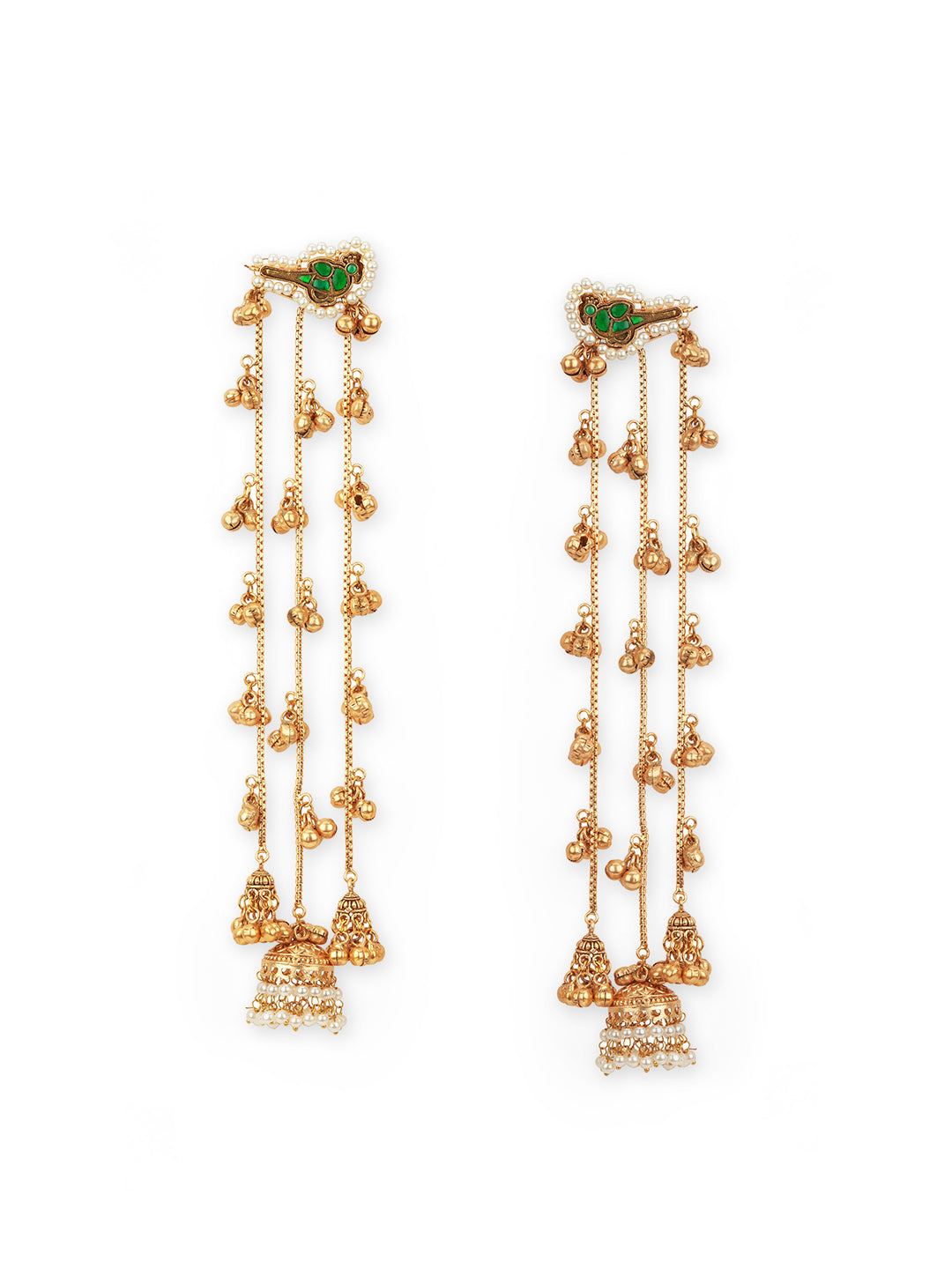 Singing Birds Jhumki Duster Earrings