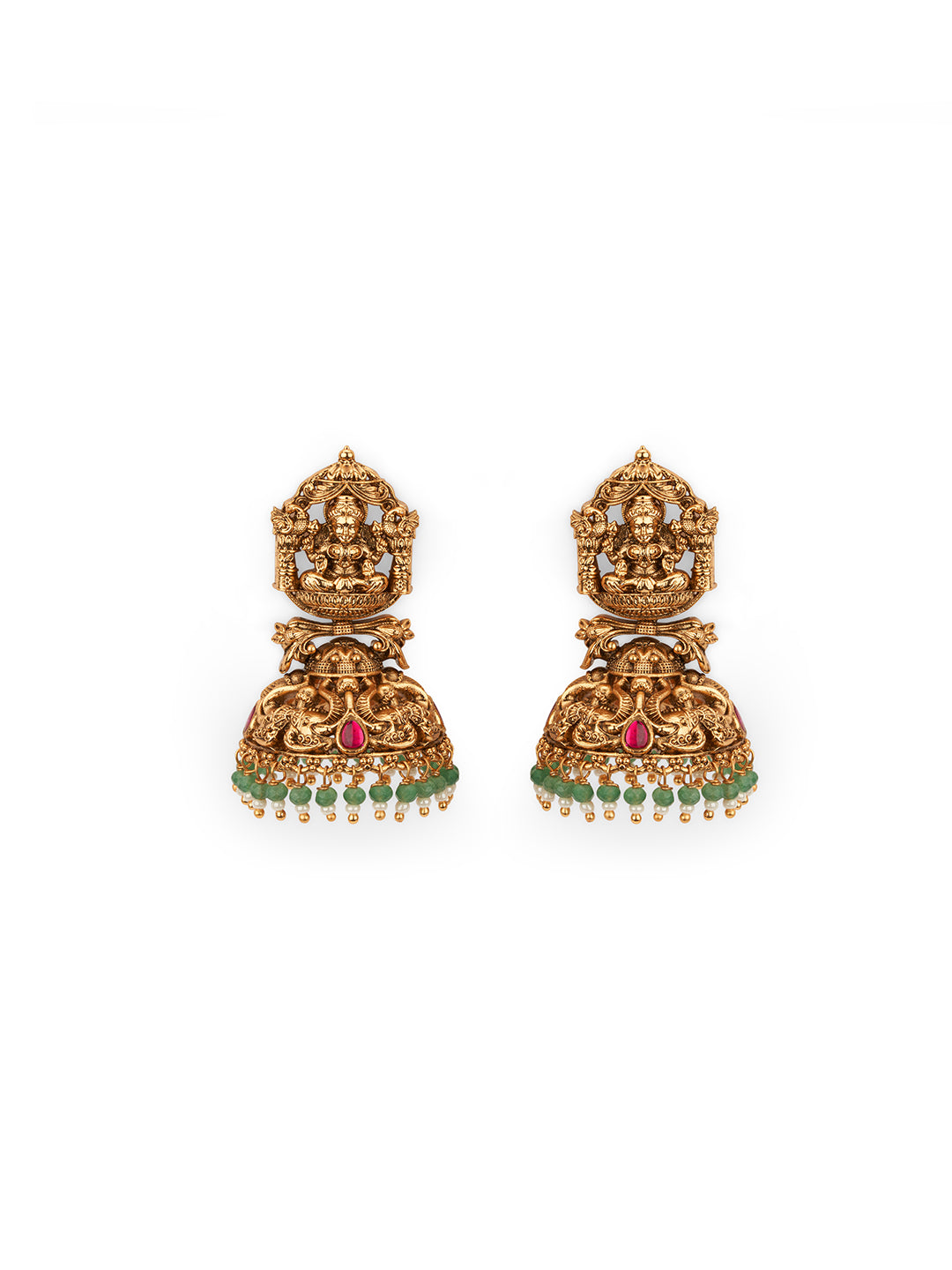 Intricate Temple Laxmi Jhumki