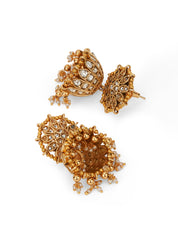 Antique Kundan Jhumki Earrings