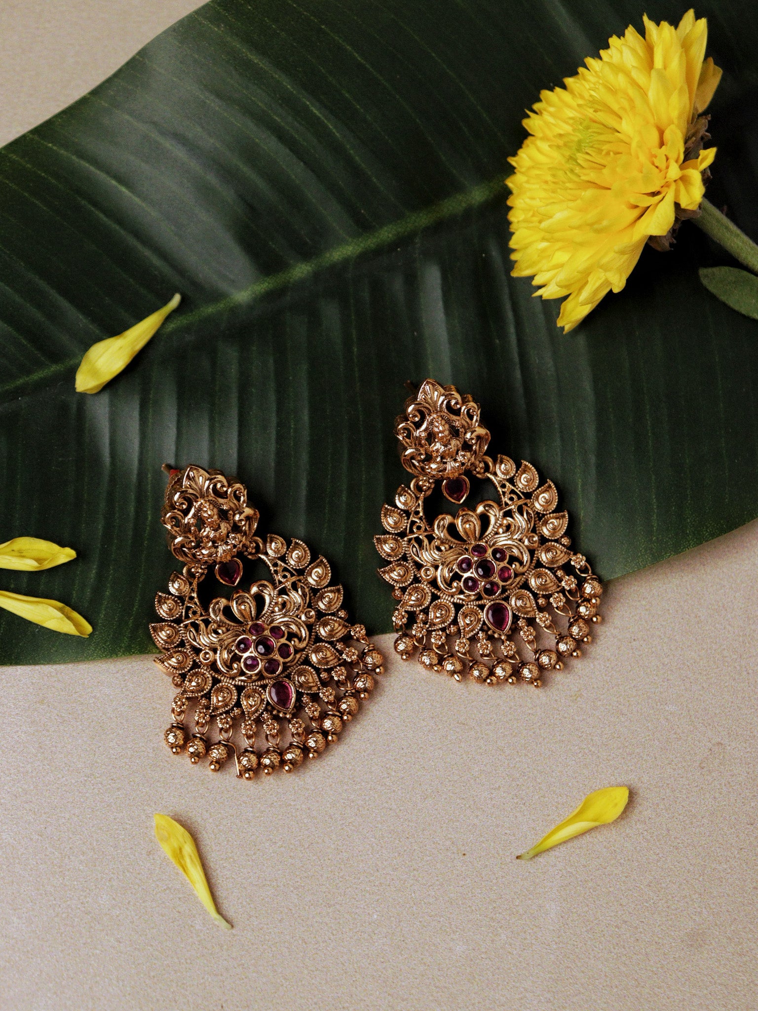Sacred Swan Temple Earrings