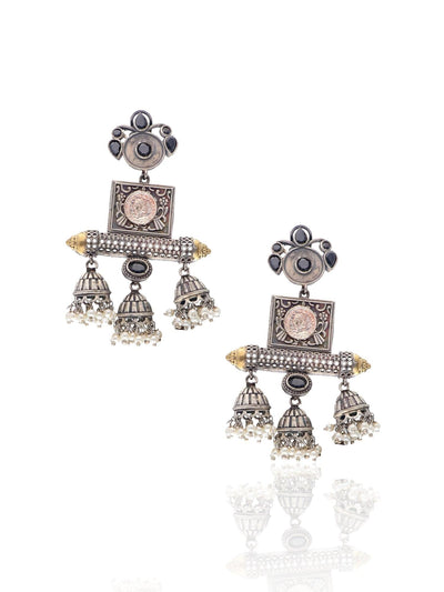 Aria Trio Jhumki Earrings 