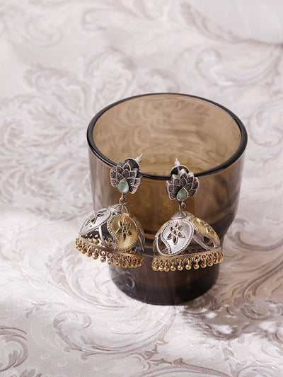 The Gypsy Jade jhumki Earrings 