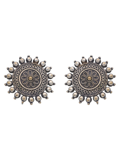 The Gypsy Floral Chakra Stud Earrings - Curio Cottage 