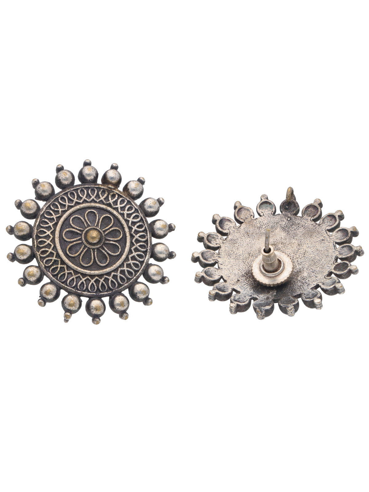 The Gypsy Floral Chakra Stud Earrings - Curio Cottage 
