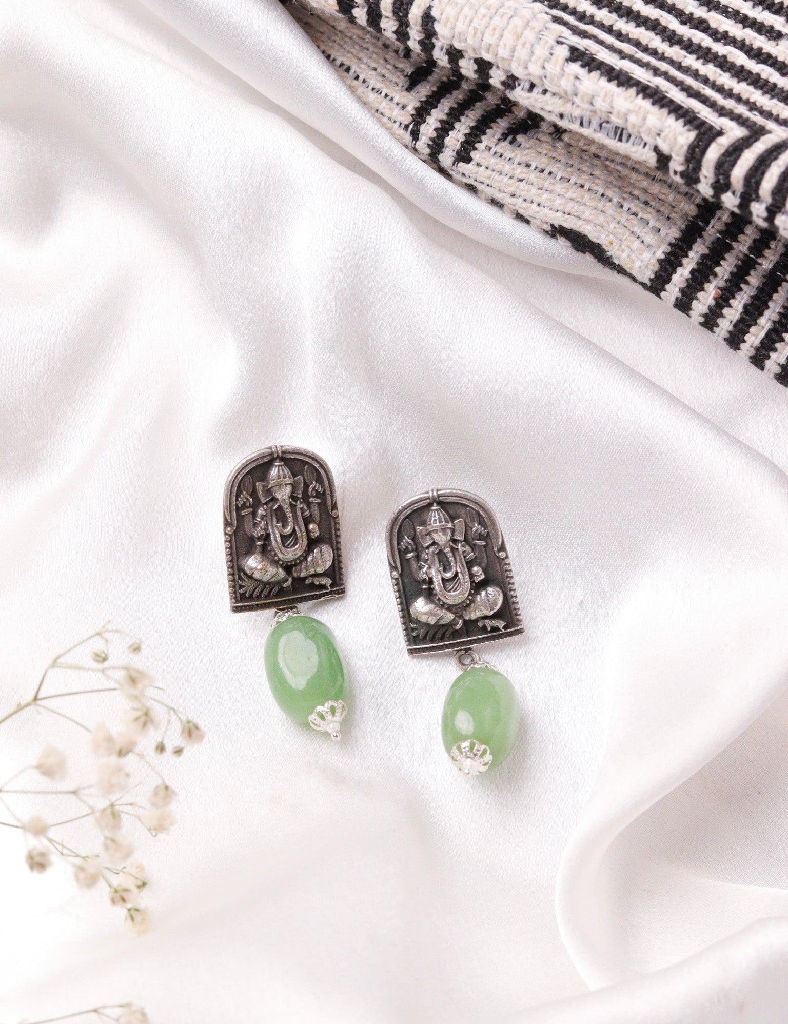Ganesha Drop Stud