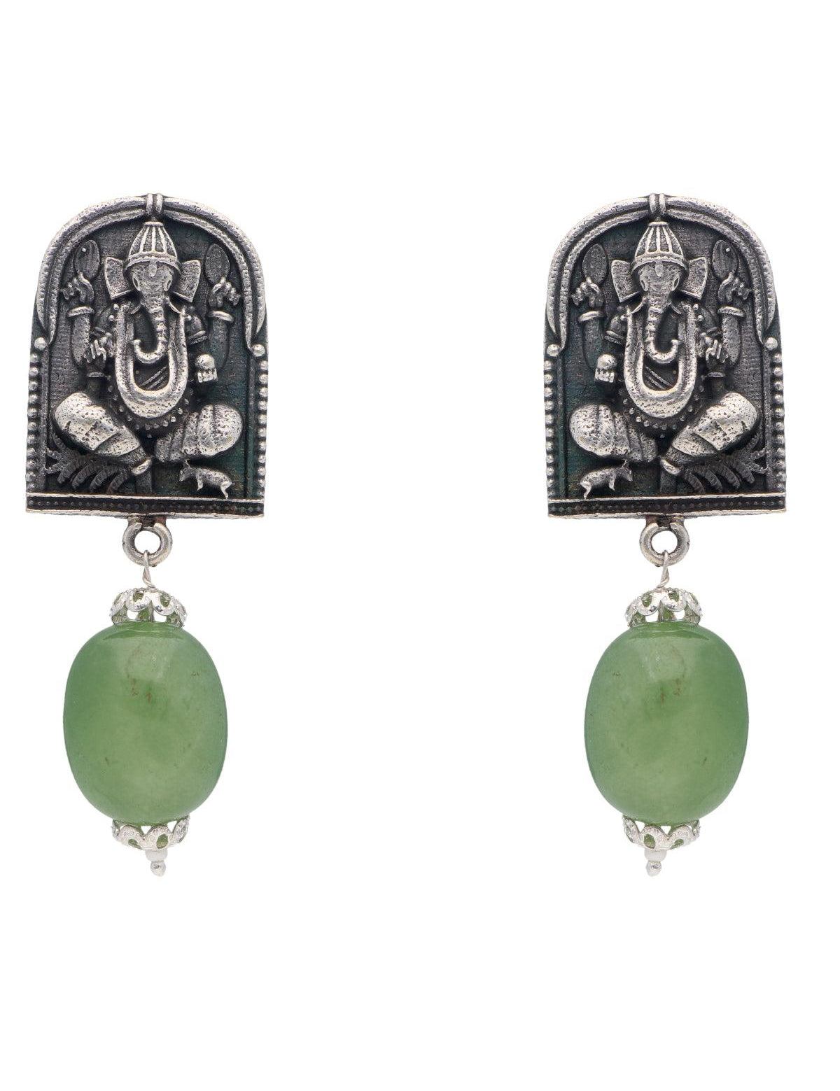 Ganesha Drop Stud